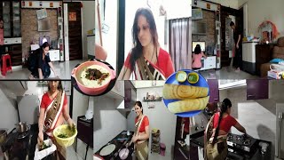  Saree Vlog Floor Clean By Hand Instant Dosa Recipe With Nariyal Chutney