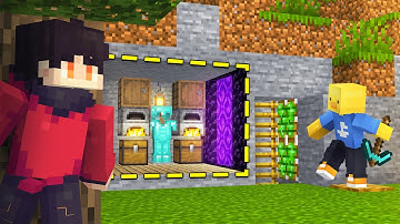 I Spent 100 HOURS Hiding in a Secret Minecraft Base..