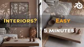 Blender 3d - Interior 3D render.