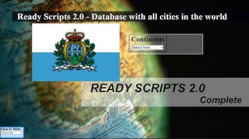 List of cities and provinces in San Marino database - Ready Scripts 2.0