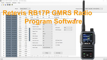 Bandwidth Bug Solved!!! Retevis RB17P GMRS Walkie Talkie New Program Software