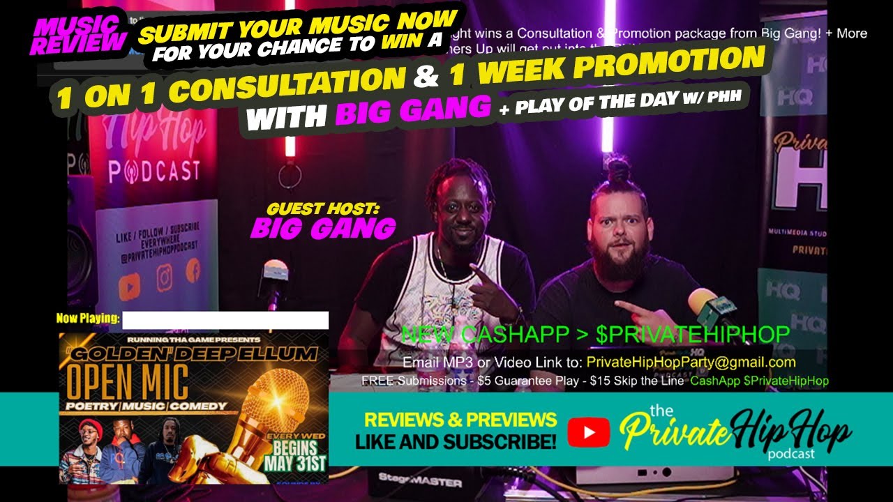 “Reviews & Previews” #113 - Private Hip-Hop Live Stream - ft ...