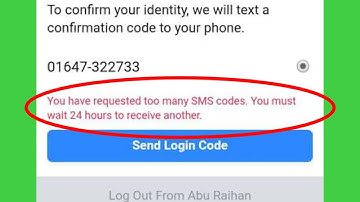 Fix Facebook You have requested too many SMS codes. You must wait 24 hours to receive another Solve