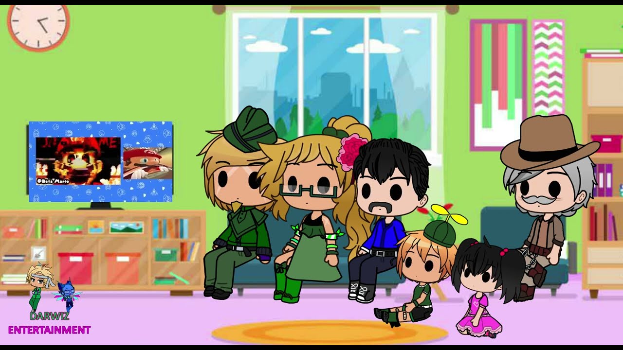 Джарвис и компания реагируют на то, что Марио копается в антипиратских экранах Nintendo... (Gacha...