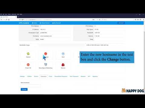 How to Change Hostname from SolusVM   Happy Dog Web Hosting