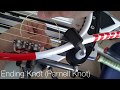 Starting  ending knots for racquet stringing