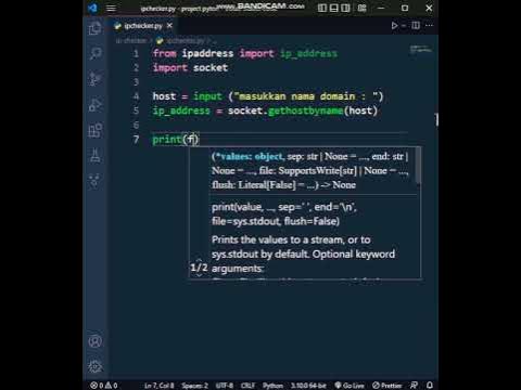 get IP address#python #viral #coding #ytshorts #ips #hacker 