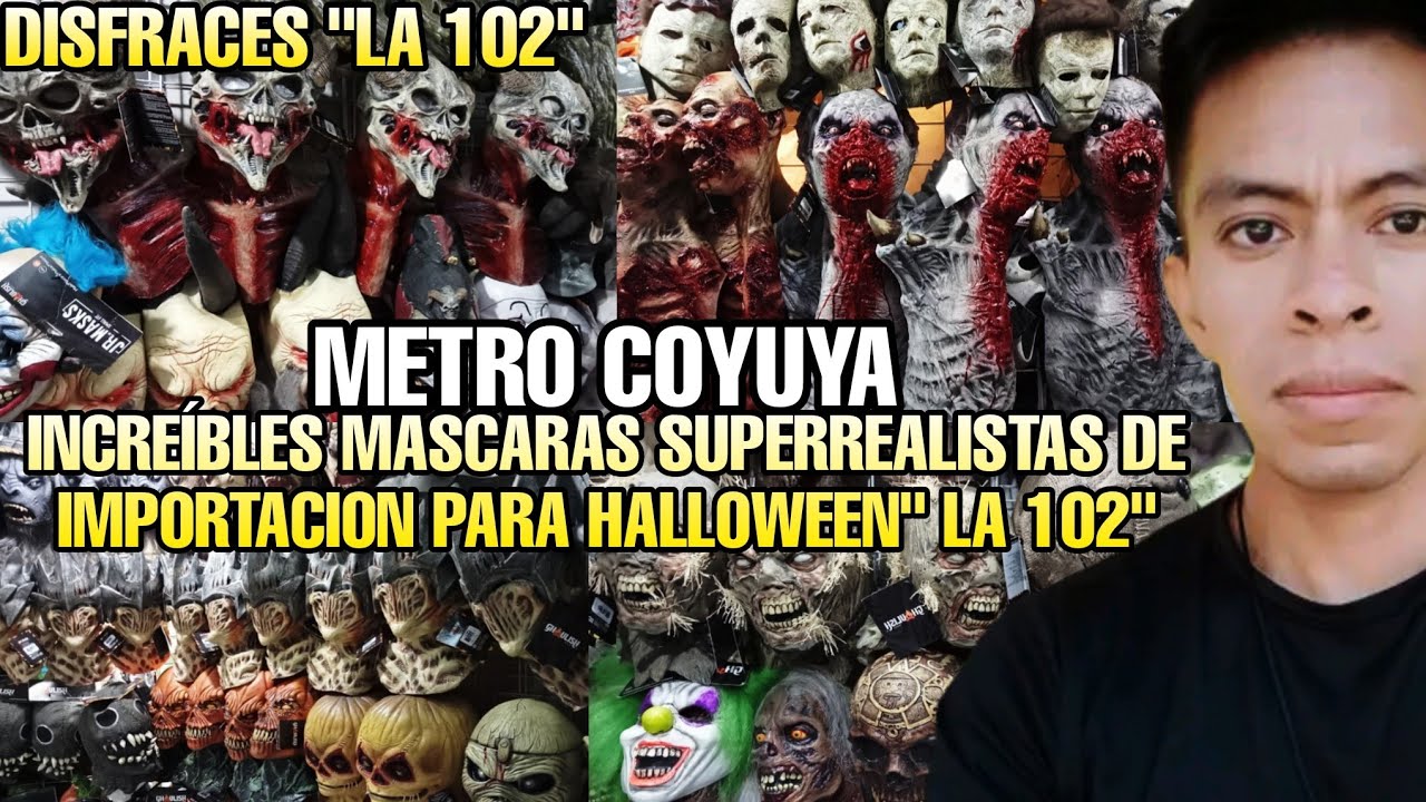 MASCARAS PARA HALLOWEEN 2024 MASCARAS DE IMPORTACIÓN EN DISFRACES LA 102 🎃😱