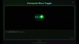 5 SECRET PROTOCOL Toggle Effects — Voiceprint Wave, Radar, Vault Wheel, Terminal, Black Hole