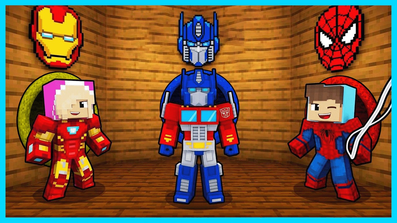 MIPAN & ZUZUZU HARUS PILIH LUBANG SUPERHERO DARI LEMAH SAMPAI KUAT DI MINECRAFT SURVIVAL!