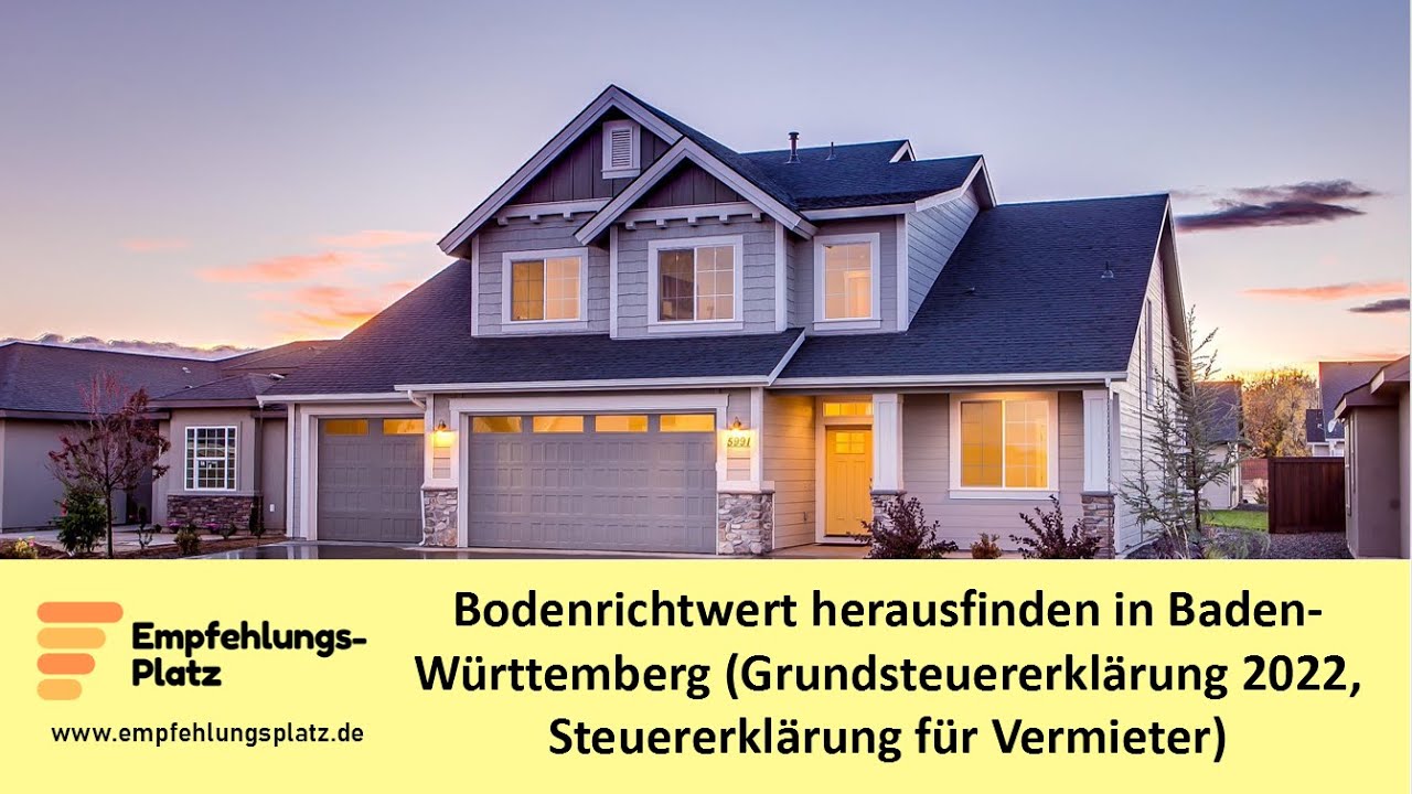 Bodenrichtwert herausfinden in BadenWürttemberg (BW