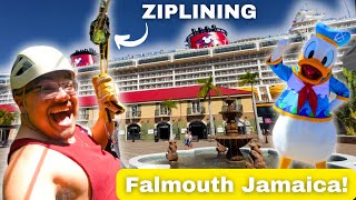 Disney Fantasy Cruise Falmouth Jamaica | Ziplining & River Tubing!
