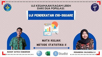 Uji Kesamaan Ragam Lebih dari Dua Populasi : Pendekatan Uji Chi-Square