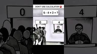 No 🖊️ Pen. No 📄 Paper. Just 🧠 Brain! | 6-4 2=?#Maths #MathPuzzle #MathChallenge #Shorts #MATHXGROWTH