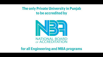 NBA Accreditation for Engineering and MBA Programs - Chandigarh University