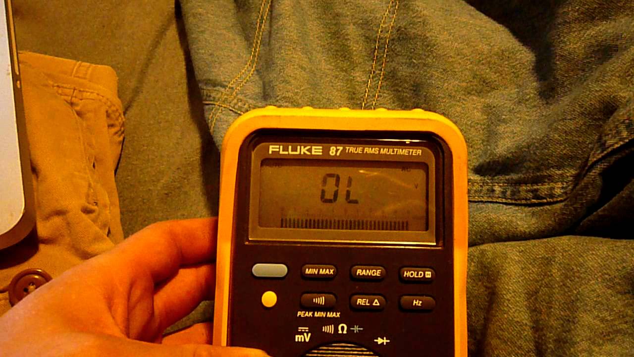 Fluke 87 Multimeter Problem...How can I solve the blinking? YouTube