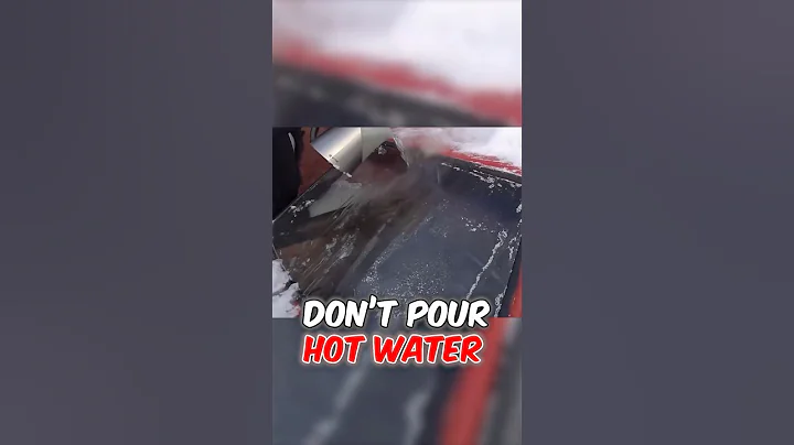 What happens when you POUR boiling water onto a frozen windshield!!