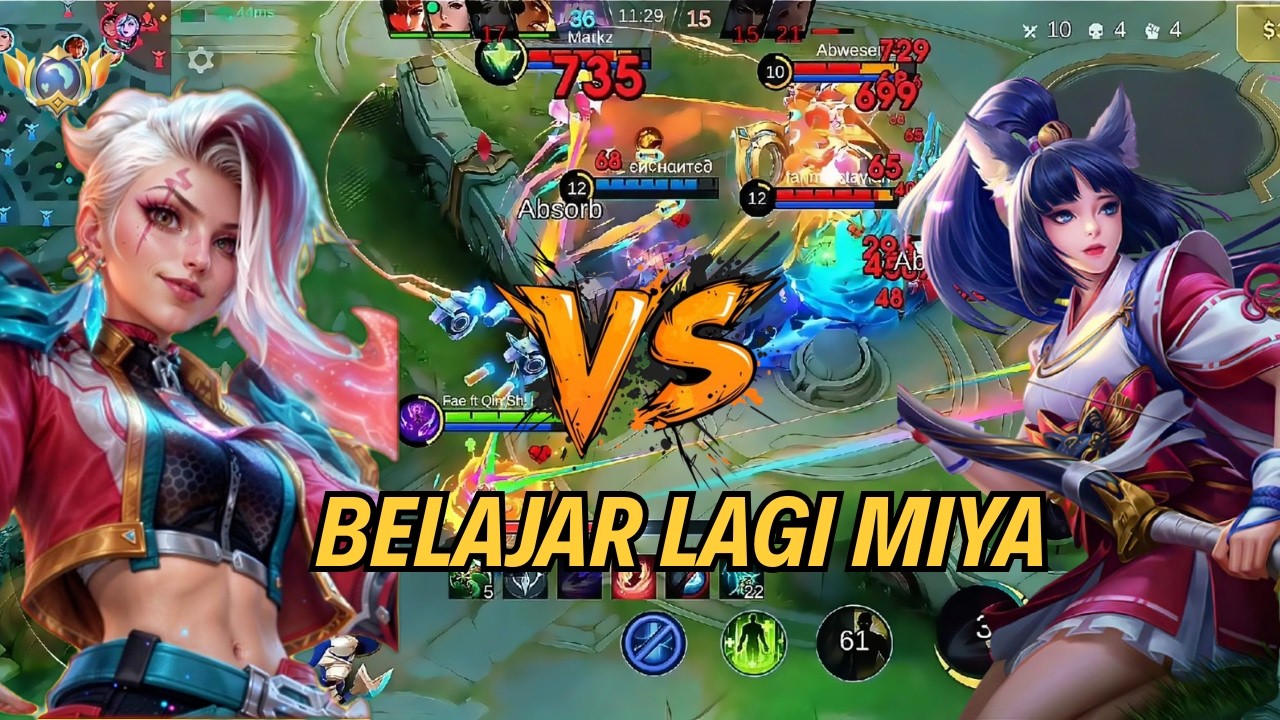 IXIA vs MIYA! Duel MM Late Game Paling Sakit | MLBB Mythic Ranked!!