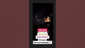 LOUDEST FANS EVER!!! #taylorswift #erastour YOU NEED TO CALM DOWN