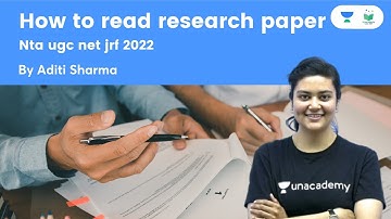 How to read Research paper? | NTA UGC NET JRF 2022 | Aditi Sharma