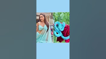 All naagin vs real naagin dress same colour #nagin #short #status #Youtube #shorts