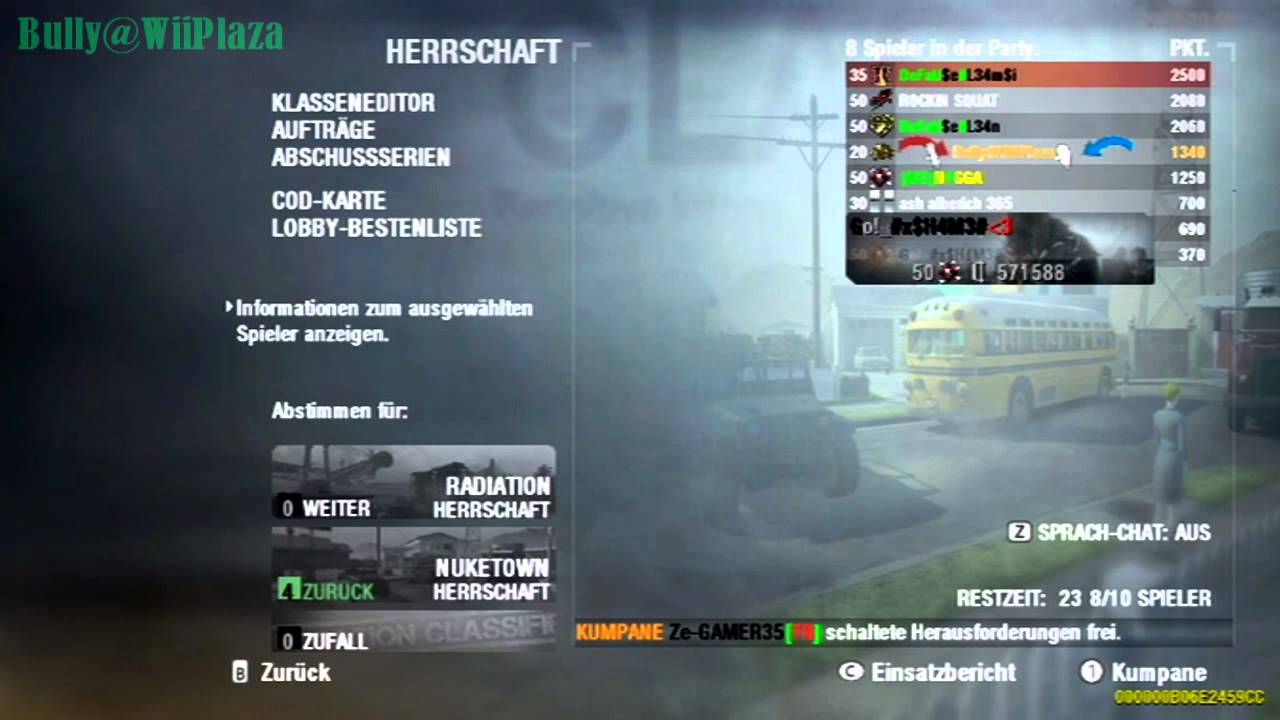 ~CoD 7 Wii~ Lobby In-Game Xuid Viewer [Bully@WiiPlaza] - YouTube