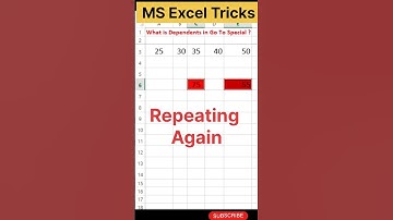 advance excel tips | MS excel go to special | Excel function  | shorts | viral | trending | yt