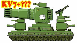 Cách vẽ xe tăng tự chế kv 7 kết hợp mới theo Phim hoạt hình về xe tăng