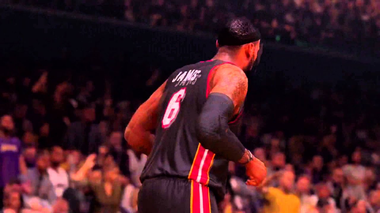 Lebron James dunk in slow motion YouTube