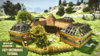 Ark | Cozy Greenhouse🌿🌻 | Build Tutorial | with plant decoration | Ark survival ascended