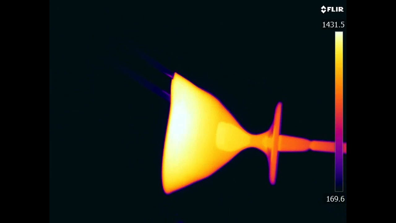 Glass blowing via thermal imaging YouTube