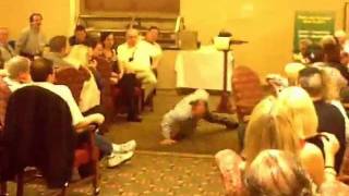 Dean Sulimay of Salon Salvatore Christian does Pushups for Charity Central Bucks