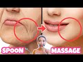 3mins🥄 Spoon Face Massage For Jowls &amp; Laugh Lines! Get a Glowing Skin, Reduce Wrinkles!