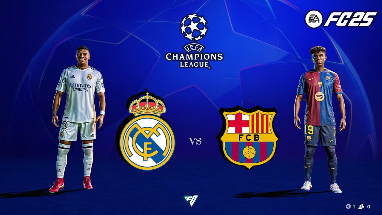 FC 25 - Real Madrid vs Barcelona - UEFA Champion League 24/25 - Ft ...