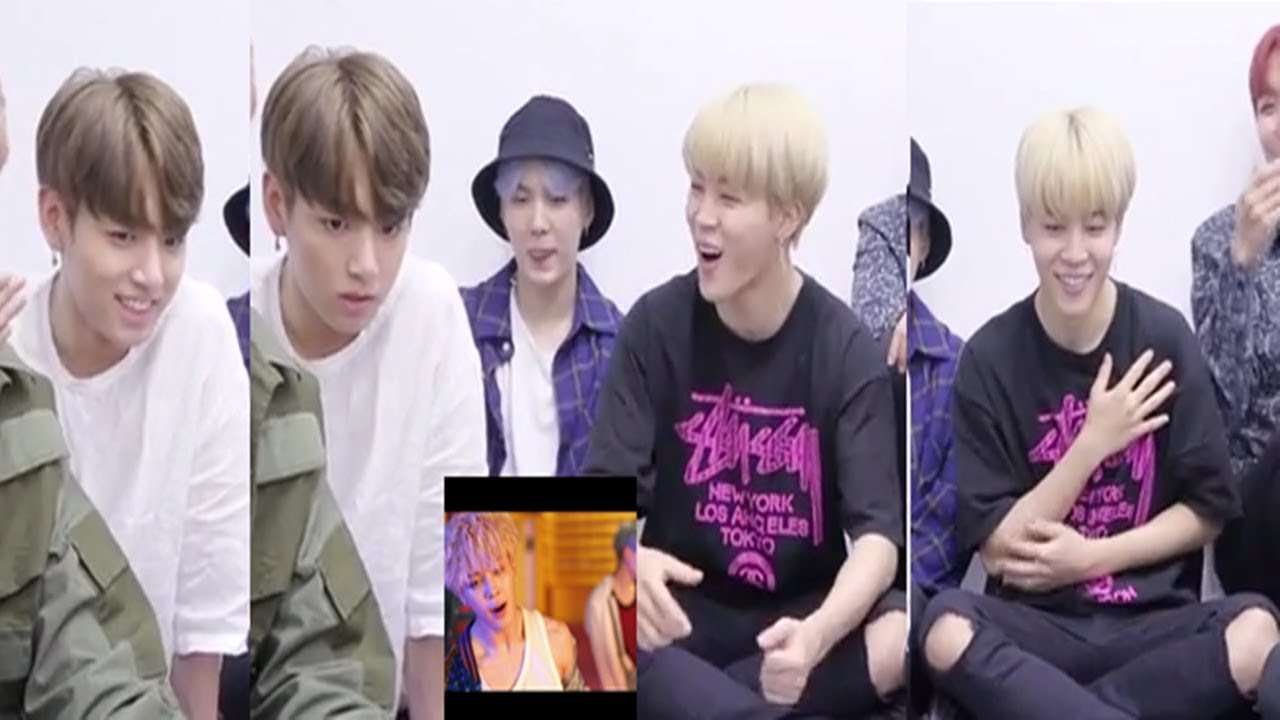 Jungkook & Jimin reaction to BTS 'DNA' MV YouTube
