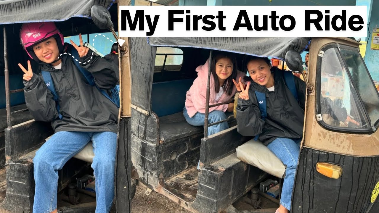 My First Auto Ride 😂| Arunachal Pradesh University Pasighat  vlog 🌷📓 | Amoti Hiba