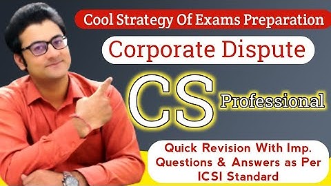 RCD Revision Series 2 CS Professional || Resolution Of Corporate Dispute Exams 2021|| Nrk9 #RCD