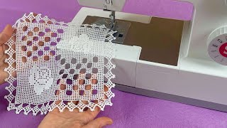 Everyone Who Learns This Sewing Idea Is Trying It! Lace and Sewing Machine.