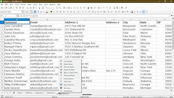Keyboard Shortcuts for Copying and Renaming Sheets | LibreOffice Calc