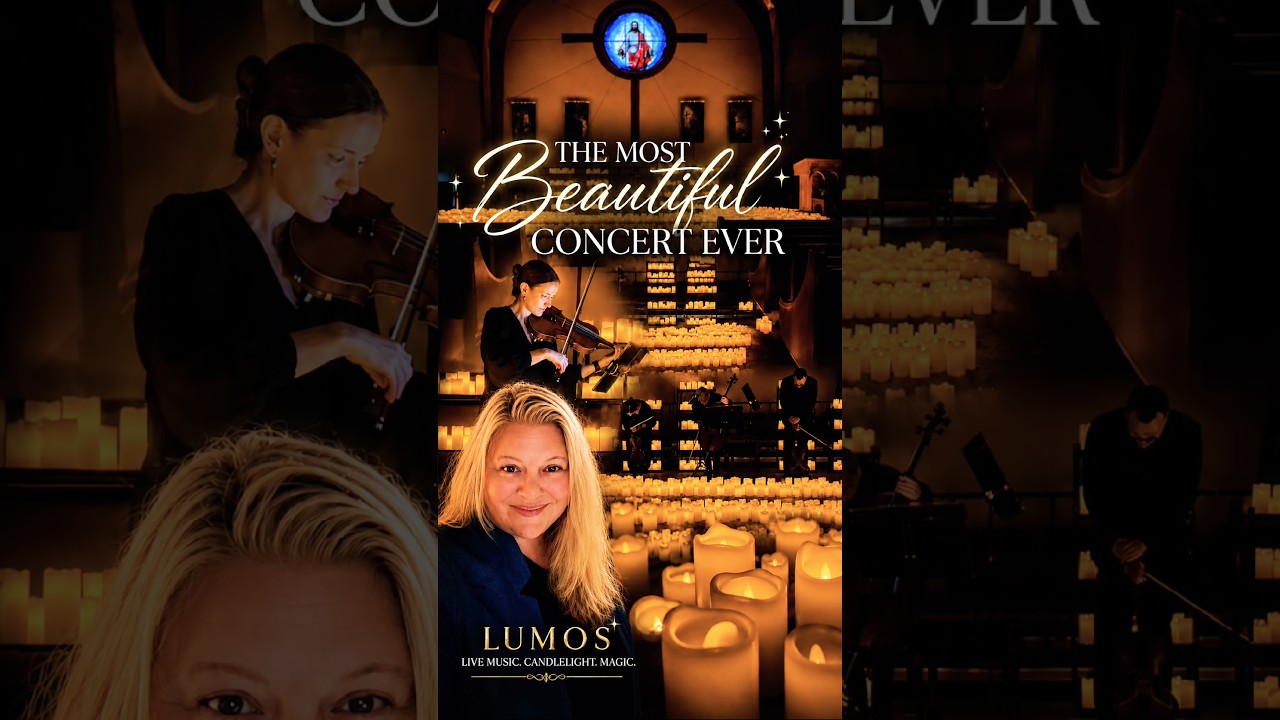 THE MOST BEAUTIFUL CONCERT EVER ✨🕯️🎻#Lumos #CandlelightConcert #LiveMusic #date #RaptorAdventures