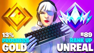 Gold to Unreal Keyboard & Mouse SPEEDRUN (Fortnite Ranked)