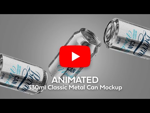 330ml Classic Can Mockup | ANIMATED, a Packaging Mockup by AY Mock-Ups (Thumbnail 9 of 10)