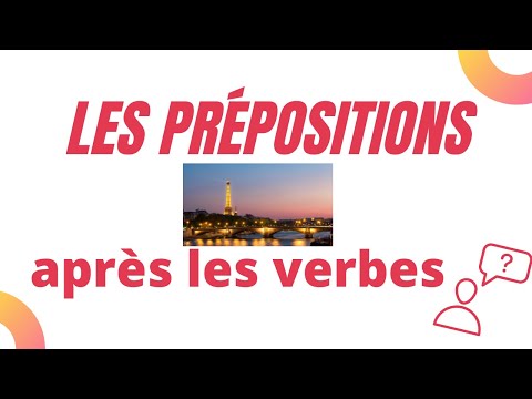 Vidéo: Comment Distinguer Les Prépositions 