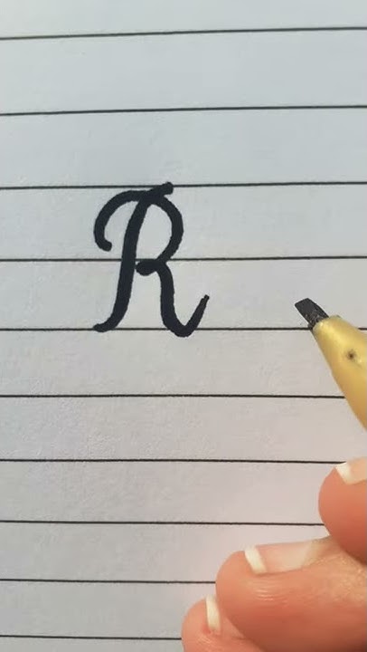 How to write R letter in Cursive Writing. - YouTube
