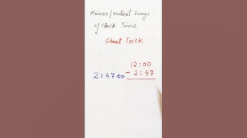 #Mirror Image /Vertical Image of Clock Time#Maths Reasoning#All government exams#short#shorts
