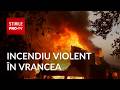 32 de case au fost cuprinse de flăcări în Vrancea