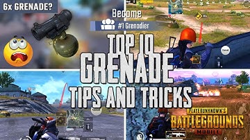 10 Ultimate Grenade TIPS and TRICKS in PUBG Mobile [From NOOB To PRO Training] | #1