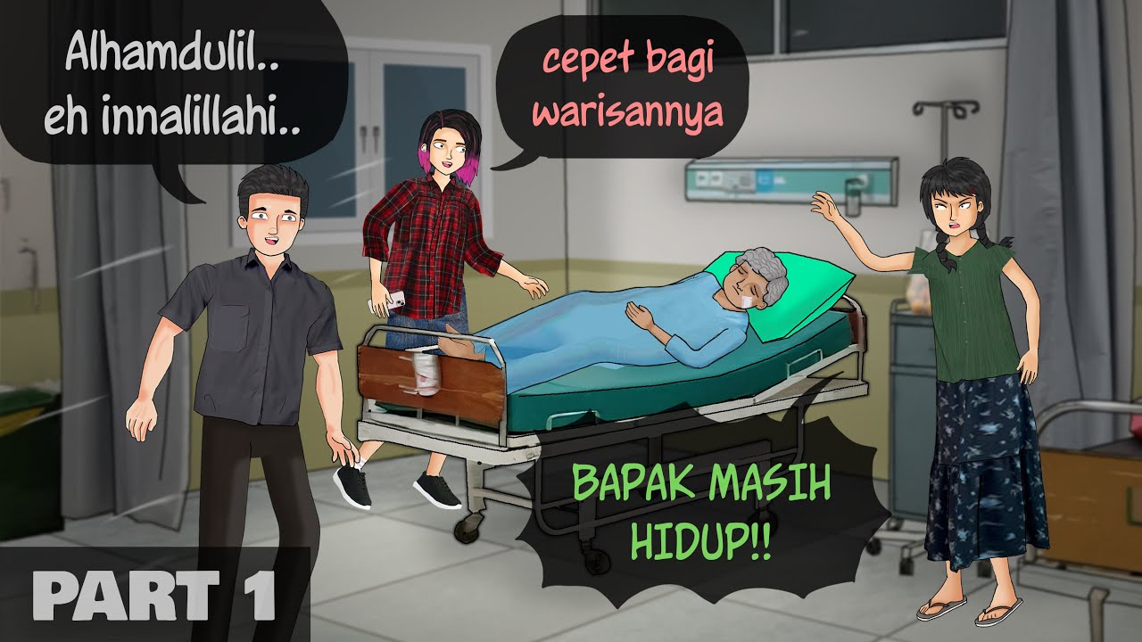 Berebut Warisan 1 - Ortu ditelantarkan, pas m4ti cepet2 datang #ANIMASIDRAMA Kartun Drama