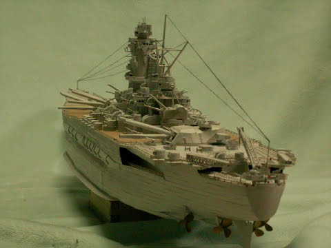 Papercraft Ijn Battleship Yamato 空き箱で作る 戦艦大和 Youtube