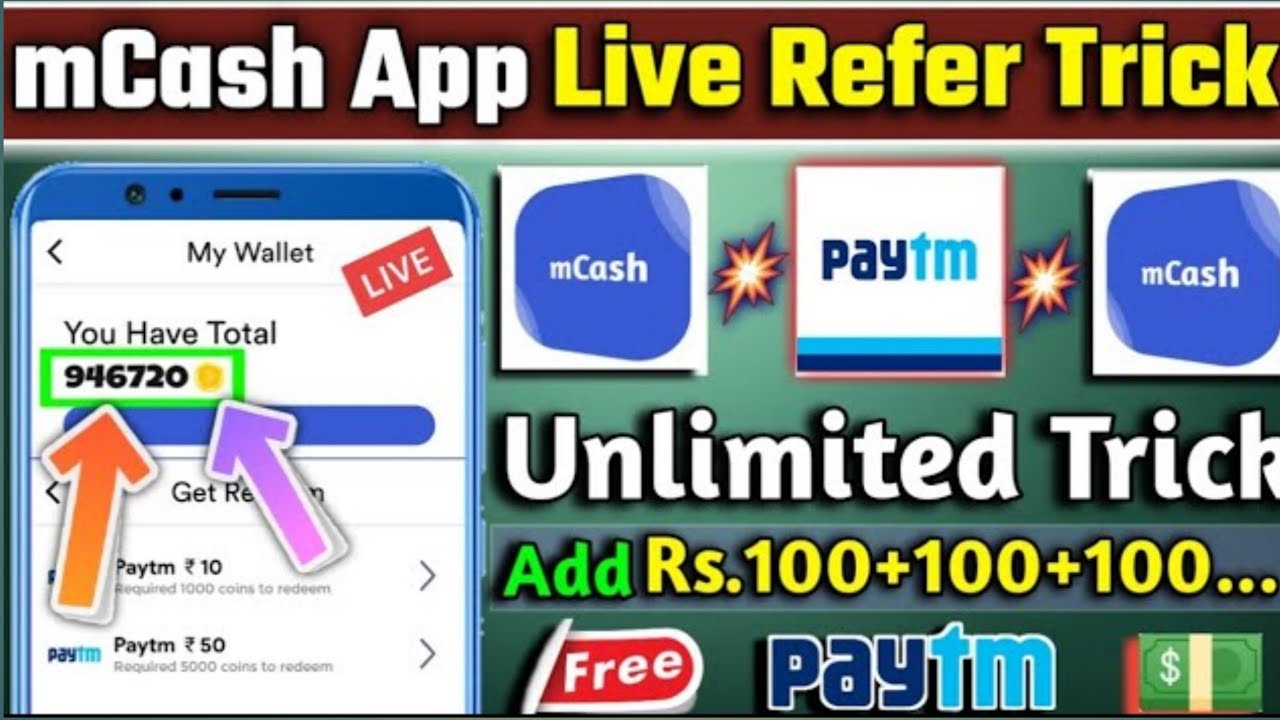 mcash app unlimited trick | today newst self earning app | mcash app | makemoney online 2022
